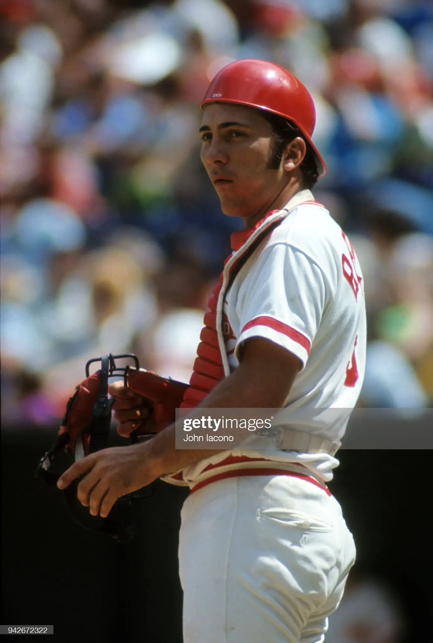 On October 18, 1972 — Johnny Bench, with runners on second and third b