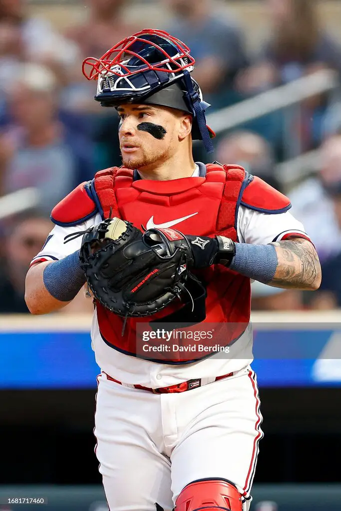 christian vazquez in catchers gear