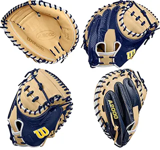 Wilson Winter A2000 Glove in Tan and Blue