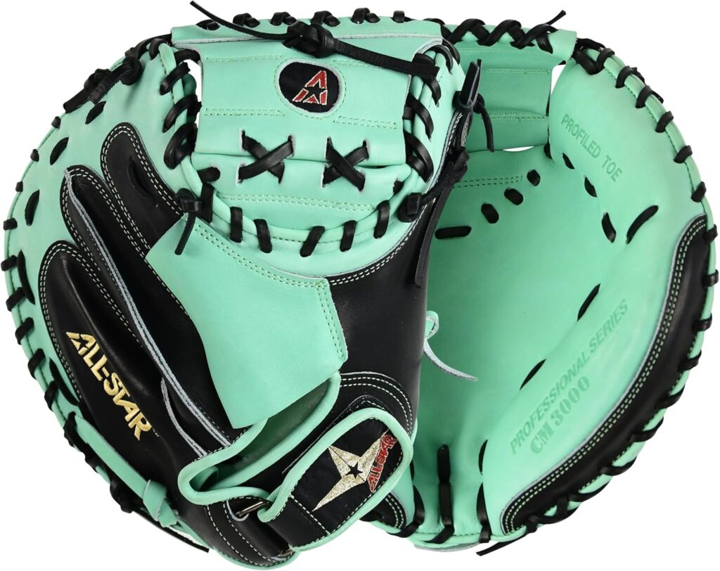 All-Star Pro-Elite Professional Baseball Catching Mitt 34in Mint Front&Back