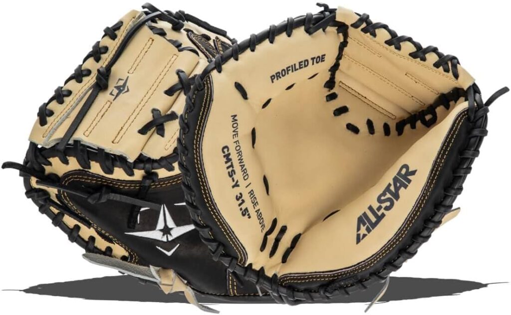All-Star Top Star Series Catching Mitt Adult and Youth Size 33.5in Front&Back