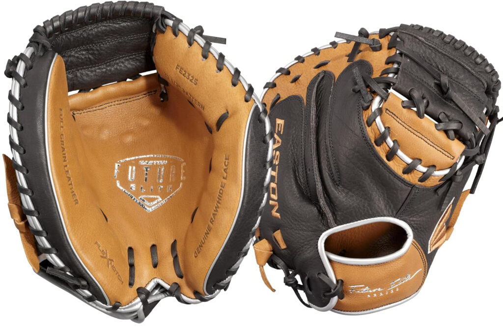 Easton Future Elite Youth Baseball Glove 32.5in Front Back