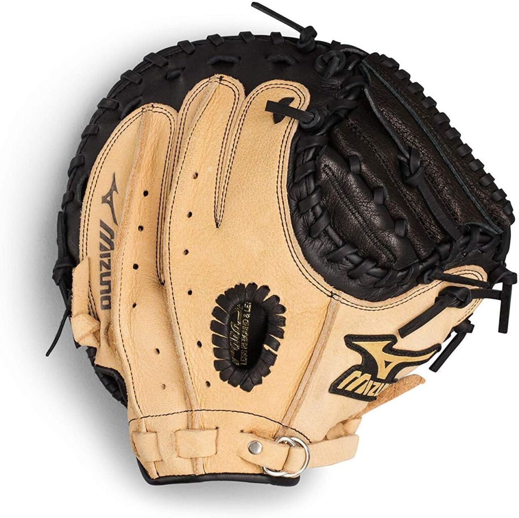 Mizuno Prospect PowerClose Youth Baseball Mitts Black Tan Back