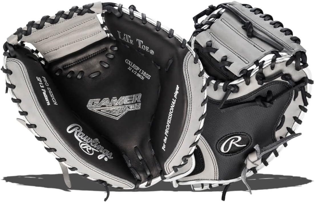 Rawlings Gamer XLE Speed Shell catcher's mitt, 32.5 inch, front and back view