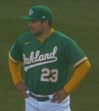 Shea Langeliers of the Oakland Athletics