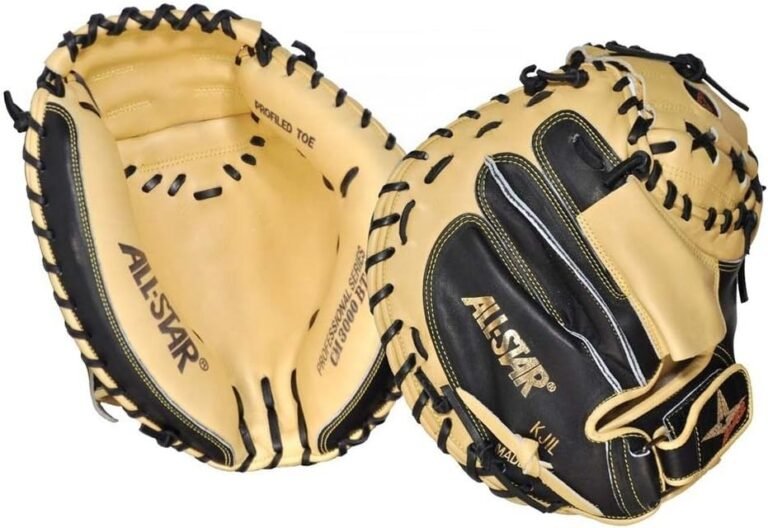 All-Star Pro Elite catchers mitt CM3000 in black and tan, reviewed by CatchersHome.