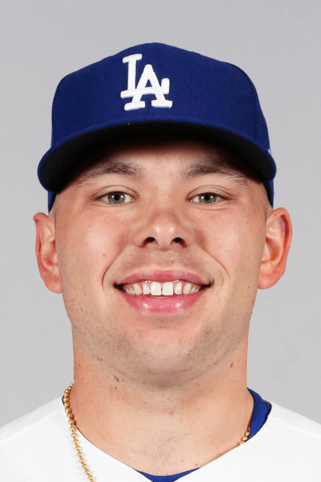 Dalton Rushing, Los Angeles Dodgers catcher, in full gear at home plate during a 2026 MLB game.