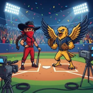 AUSL Championship broadcast mascot graphic, sample 1
