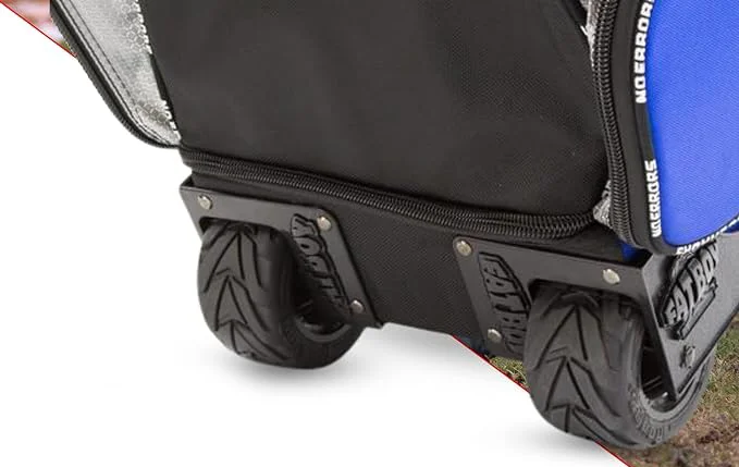 Oversized FatBoy wheels on the NO E2's reinforced base
