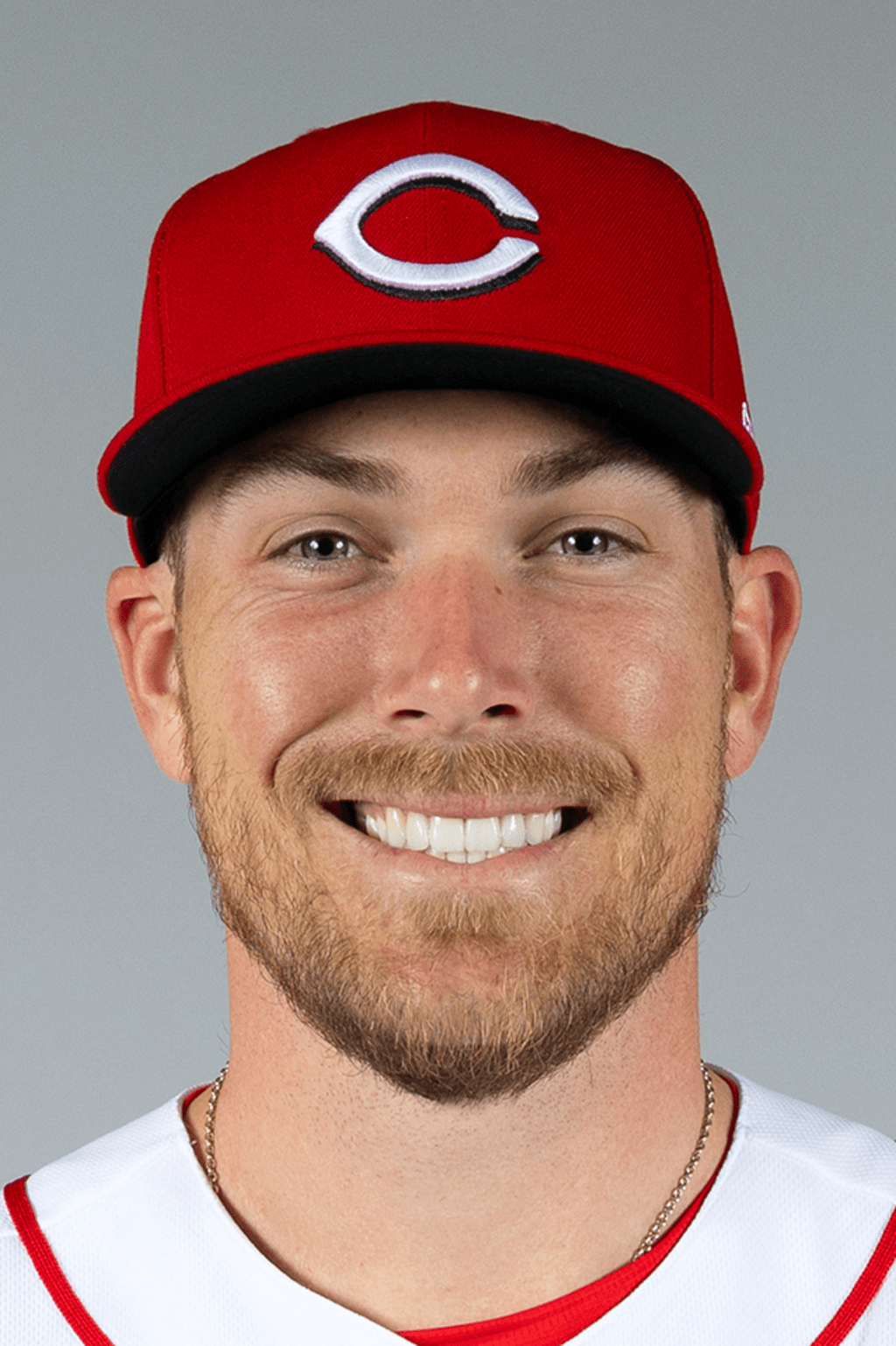 Tyler Stephenson Reds second half — Reds catcher in gear at home plate during a game.