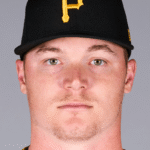 Henry Davis home run and tag — the Pirates catcher at the plate at PNC Park.