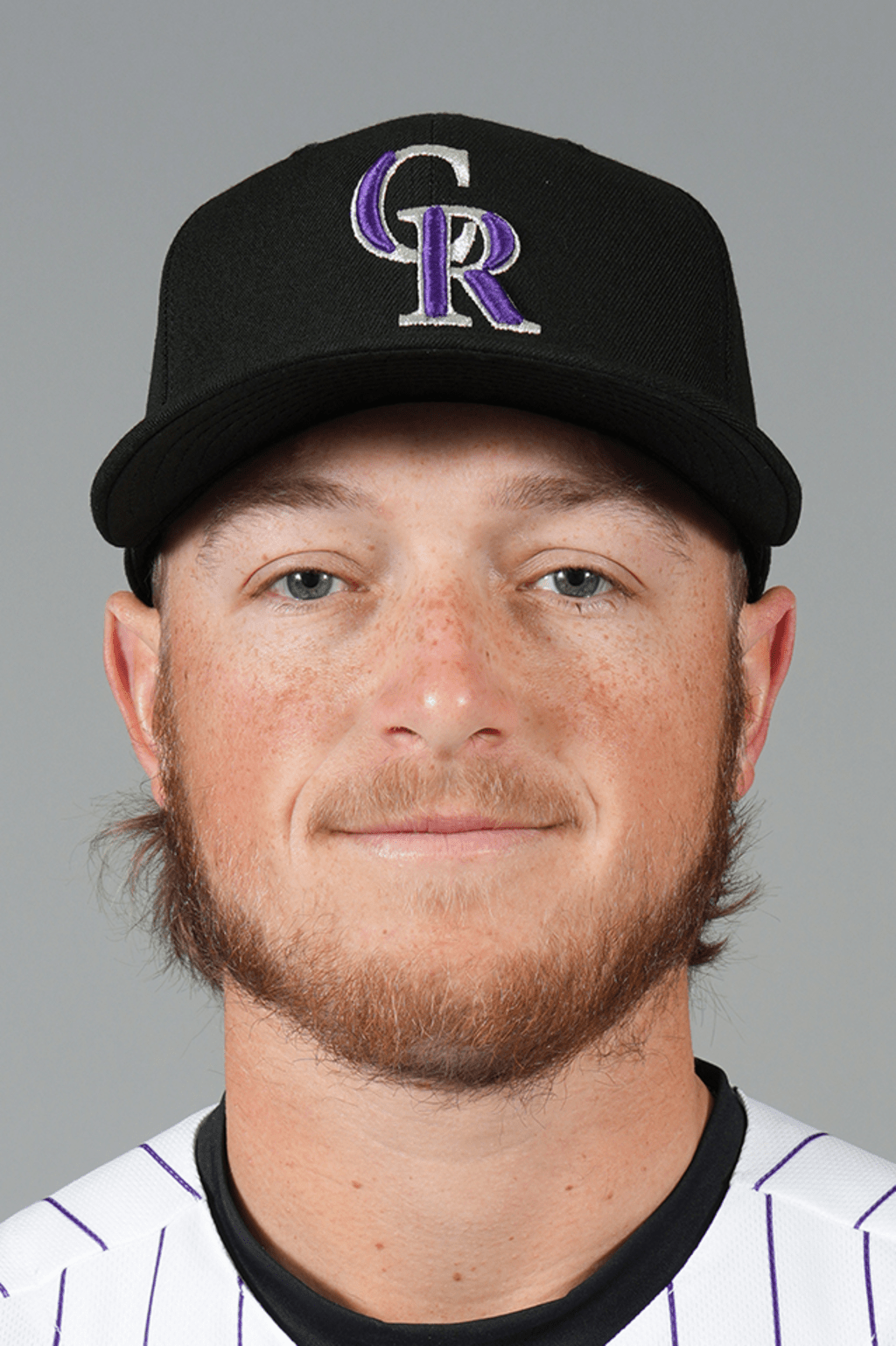 Hunter Goodman road home runs — the Colorado Rockies catcher batting in a road grey